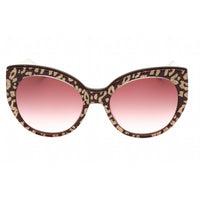 Bebe Women's Sunglasses - Burgundy Animal Plastic Full Rim Cat Eye Frame | BB7231 610 ,