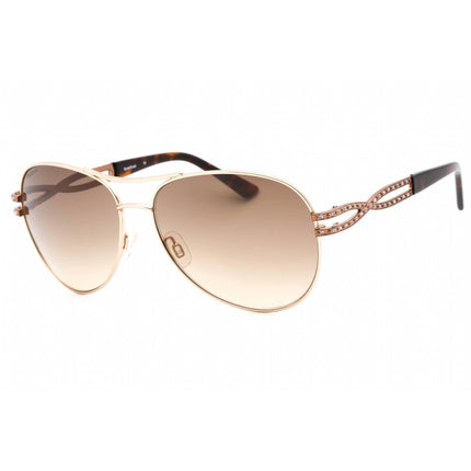 Bebe Women's Sunglasses - Gold Full Rim Avaitor Brown Gradient Lens Frame | BB7200 710 ,