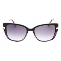 Bebe Women's Sunglasses - Jet Animal Zylonite Full Rim Cat Eye Frame | BB7237 001 ,