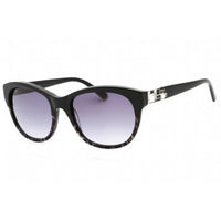 Bebe Women's Sunglasses - Jet Animal Zylonite Full Rim Rectangular Frame | BB7198 001 ,