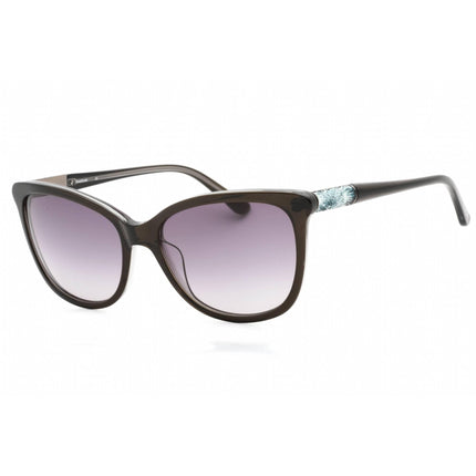 Bebe Women's Sunglasses - Jet Plastic Rectangular Fixed Nose Pads Frame | BB7197 001 ,