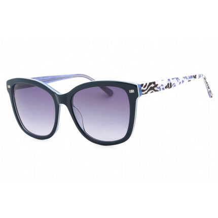 Bebe Women's Sunglasses - Navy Plastic Rectangular Fixed Nose Pads Frame | BB7234 400 ,