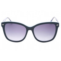 Bebe Women's Sunglasses - Navy Plastic Rectangular Fixed Nose Pads Frame | BB7234 400 ,