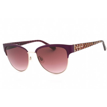 Bebe Women's Sunglasses - Plum Acetate Rectangular Adjustable Nose Pads | BB7208 710 ,