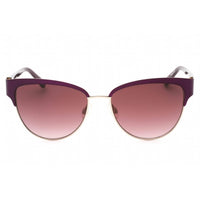 Bebe Women's Sunglasses - Plum Acetate Rectangular Adjustable Nose Pads | BB7208 710 ,