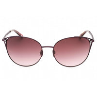 Bebe Women's Sunglasses - Plum Metal Full Rim Adjustable Nose Pads Frame | BB7226 500 ,