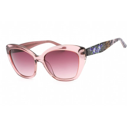Bebe Women's Sunglasses - Rose Crystal Acetate Full Rim Cat Eye Frame | BB7203 600 ,