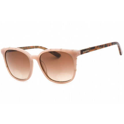 Bebe Women's Sunglasses - Taupe Plastic Rectangular Fixed Nose Pads Frame | BB7218 200 ,