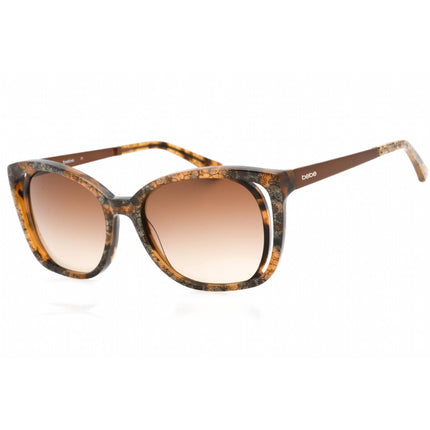 Bebe Women's Sunglasses - Topaz Floral Plastic Full Rim Rectangular Frame | BB7210 280 ,
