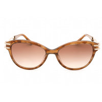 Bebe Women's Sunglasses - Topaz Full Rim Oval Brown Gradient Lens Frame | BB7216 200 ,