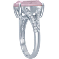 Women's Ring - Oval Pink Opal Swarovski Element CZ, Size 9 | BLW-2420-9 ,