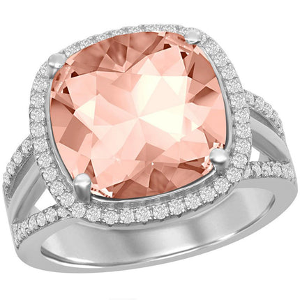 Women's Ring - CZ and Vintage Rose Swarovski Element, Size 9 | BLW-2415-9 ,