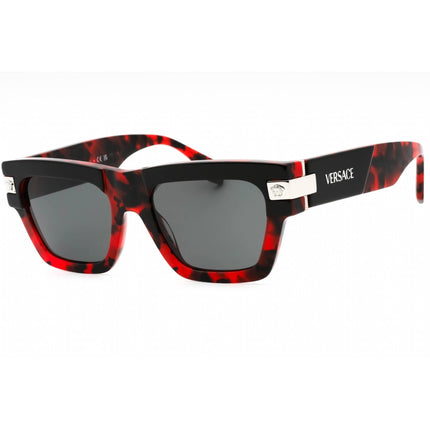 Versace Women's Sunglasses - Top Black/Red Havana Square Full Rim | 0VE4464 545787 ,