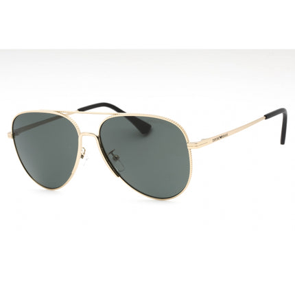 Emporio Armani Men's Sunglasses - Matte Pale Gold Aviator Frame | 0EA2149D 300271 ,