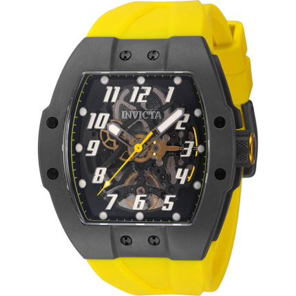 Invicta Men's Watch - JM Correa Transparent and Black Dial Silicone Strap | 44401 ,