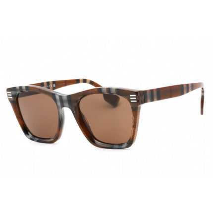 Burberry Men's Sunglasses - Brown Check Square Plastic Full Rim Frame | 0BE4348 396673 ,