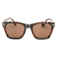 Burberry Men's Sunglasses - Brown Check Square Plastic Full Rim Frame | 0BE4348 396673 ,