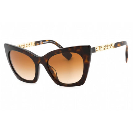 Burberry Women's Sunglasses - Dark Havana Plastic Cat Eye Frame | 0BE4372U 300213 ,