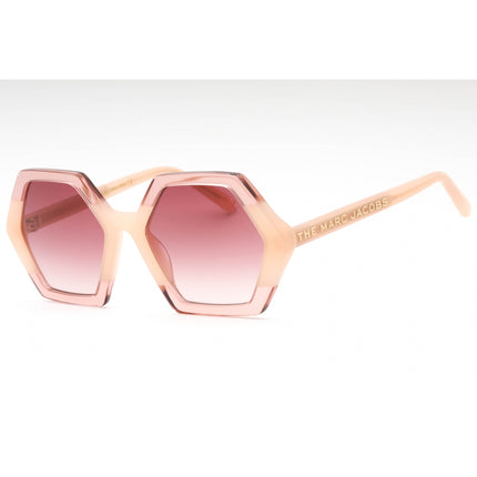Marc Jacobs Women's Sunglasses - Pink Peach Plastic Geometric | MARC 521/S 0NG3 3X ,