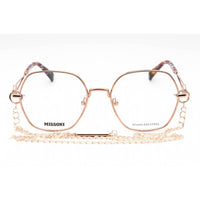 Missoni Women's Eyeglasses - Gold Copper Metal Geometric Full Rim Frame | MIS 0055 DDB ,
