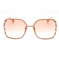 Chloe Women's Sunglasses - Pink/Gold Butterfly Full Rim Metal Frame | CH0143S 003 ,