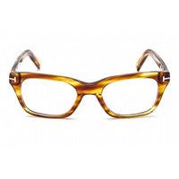 Tom Ford Unisex Eyeglasses - Brown Plastic Rectangular Full Rim Frame | FT5536-B 045 ,