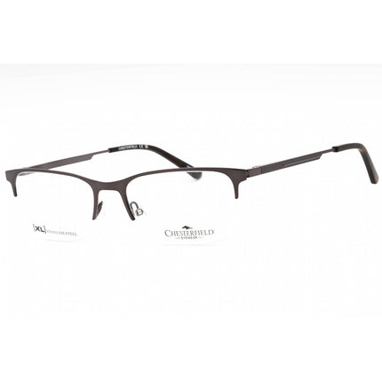 Chesterfield Men's Eyeglasses - Matte Grey Metal Rectangular Frame | CH 108XL 0FRE 00 ,