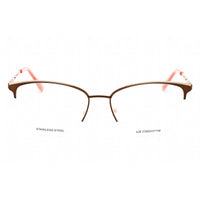 Liz Claiborne Women's Eyeglasses - Brown Metal Cat Eye Frame Clear Lens | L 673 09Q ,