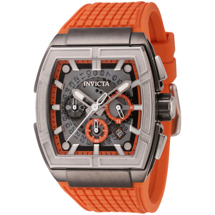 Invicta Men's Watch - S1 Rally Chrono Black and Orange Dial Silicone Strap | 44889 ,