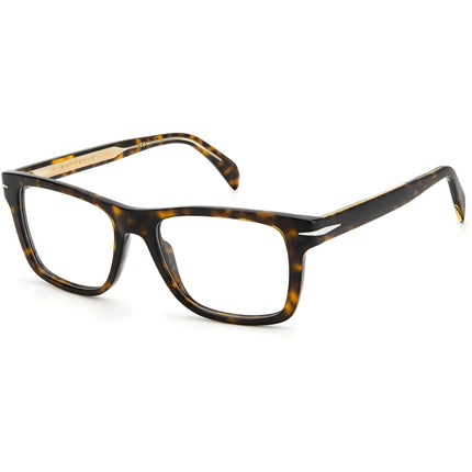 David Beckham Men's Eyeglasses - Havana Rectangular Full Rim Frame | DB-1073 0086 ,