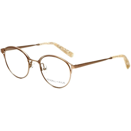 Kendall + Kylie Women's Eyeglasses - Rose Gold Metal Round Frame | KKO139 SAMARA 780 ,