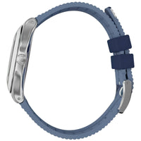 Swatch Men's Watch - Irony Bluora Swiss Quartz Blue and White Rubber Strap | YWS436 ,