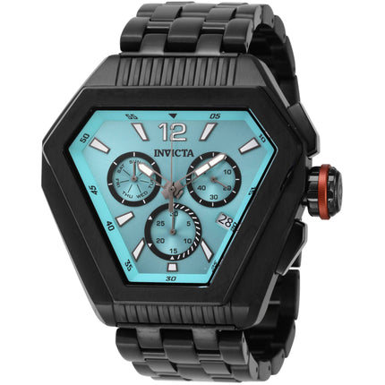 Invicta Men's Watch - Speedway Chronograph Turquoise Dial Black Bracelet | 46102 ,