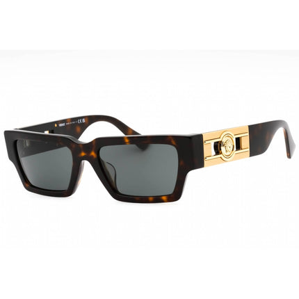 Versace Men's Sunglasses - Dark Havana Rectangular Full Rim Frame | 0VE4459F 108/87 ,