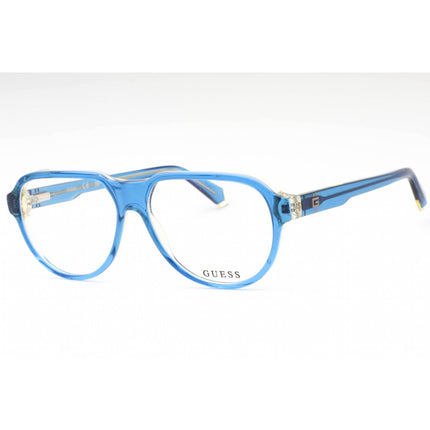 Guess Men's Eyeglasses - Blue/Other Plastic Shape Full Rim Frame | GU50090 092 ,