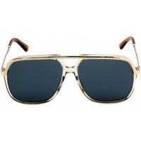 Gucci Unisex Sunglasses - Brown Gold Full Rim Metal Frame | GG0200S 004 ,