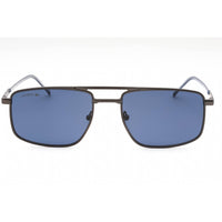 Lacoste Men's Sunglasses - Matte Dark Grey Metal Rectangular Full Rim | L255S 021 ,