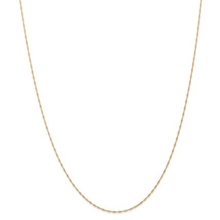 14k 1mm Singapore Chain (CARDED) | 10SY ,