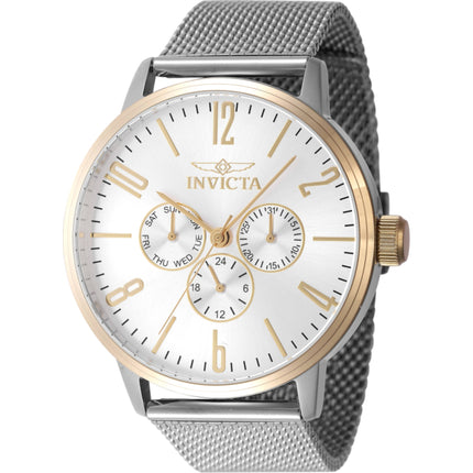 Invicta Men's Watch - Specialty Silver Tone Dial Stainless Steel Bracelet | 47595 ,