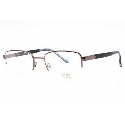 Elasta Men's Eyeglasses - Dark Grey Rectangular Shape Half Rim Frame | E 3127 0HWJ 00 ,