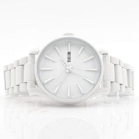 Nixon Men's Watch - Sentry Day-Date Quartz White Dial Steel Bracelet | A356-12600 ,
