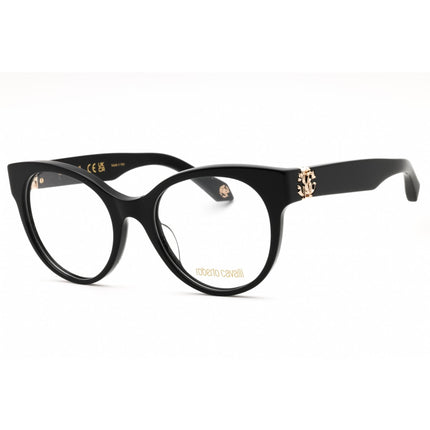 Roberto Cavalli Women's Eyeglasses - Black Acetate Cat Eye Full Rim | VRC027M 0700 ,