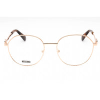 Moschino Women's Eyeglasses - Gold Copper Metal Round Full Rim Frame | MOS586 0DDB 00 ,