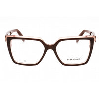 Salvatore Ferragamo Women's Eyeglasses - Brown/Nude Browline Full Rim | SF2950N 211 ,