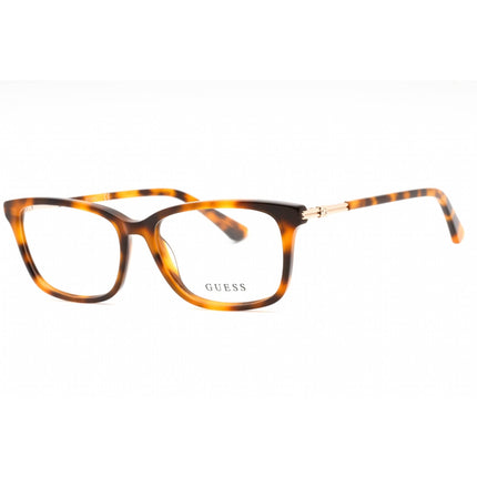 Guess Women's Eyeglasses - Blonde Havana Plastic Rectangular Full Rim | GU2907 053 ,
