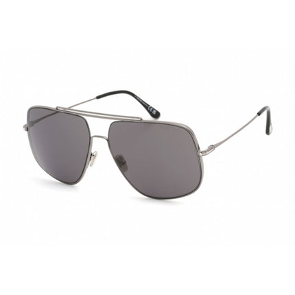 Tom Ford Unisex Sunglasses - Shiny Dark Ruthenium Metal Frame Smoke Lens | FT0927 12A ,