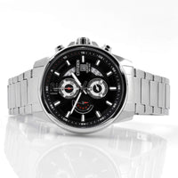 Citizen Men's Watch - Chronograph Black and Silver Dial Steel Bracelet | AN3690-56E ,