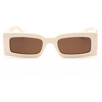 Gucci Women's Sunglasses - Ivory Rectangular Full Rim Plastic Frame | GG1425S 004 ,