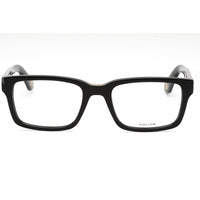 Police Men's Eyeglasses - Shiny Black Plastic Rectangular Full Rim | VPLE36N 700Y ,