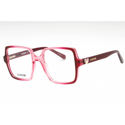 Moschino Love Women's Eyeglasses - Cherry Pink Plastic Butterfly Frame | MOL597 GYL ,